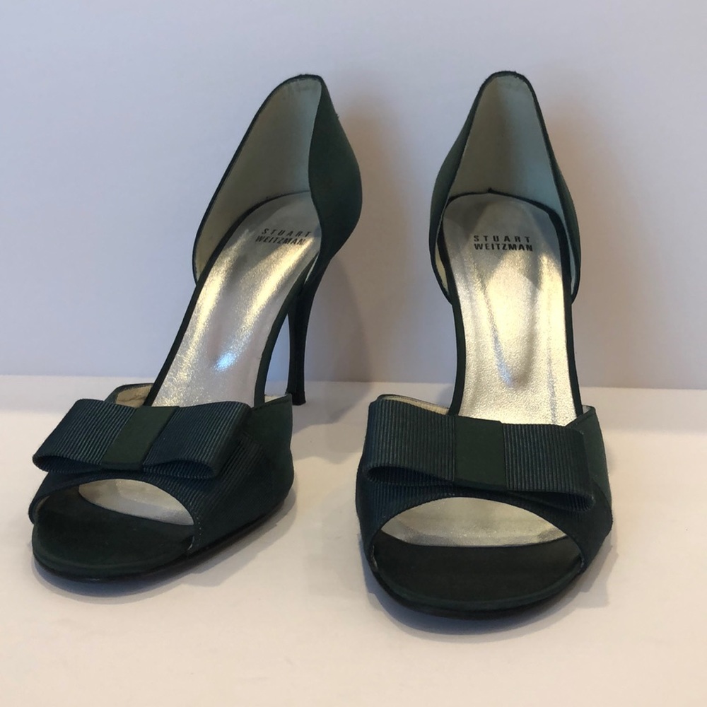 Stuart Weitzman Emerald Green 4.5-inch Heels 10 B